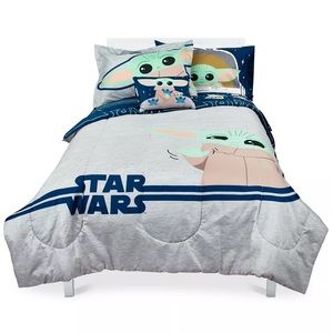 Star Wars Hello Grogu 6-Pc. Twin Comforter Set  Brand New